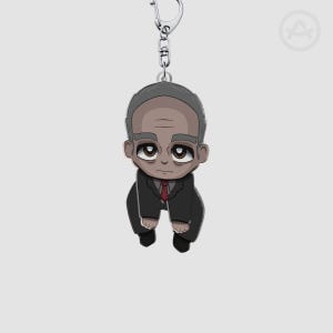 Chaveiro Outlast com tema de gêmeos - Chaveiro de acrílico chibi de 7,6 cm (3") com dupla face - Prime Assets The Outlast Trials Dr. Easterman