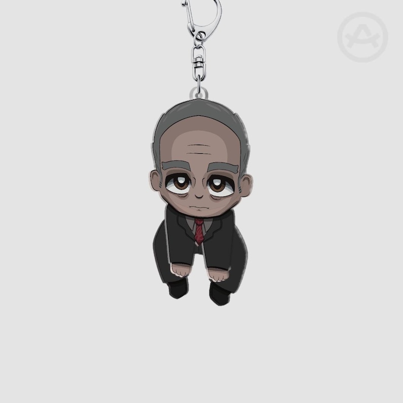 Chaveiro Outlast com tema de gêmeos - Chaveiro de acrílico chibi de 7,6 cm (3") com dupla face - Prime Assets The Outlast Trials Dr. Easterman
