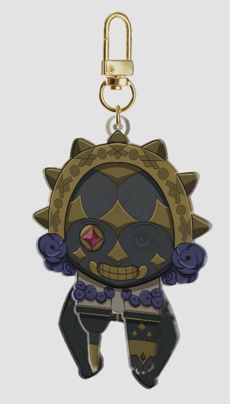 Chaveiro Outlast com tema de gêmeos - Chaveiro de acrílico chibi de 7,6 cm (3") com dupla face - Prime Assets The Outlast Trials Liliya Bogomolova