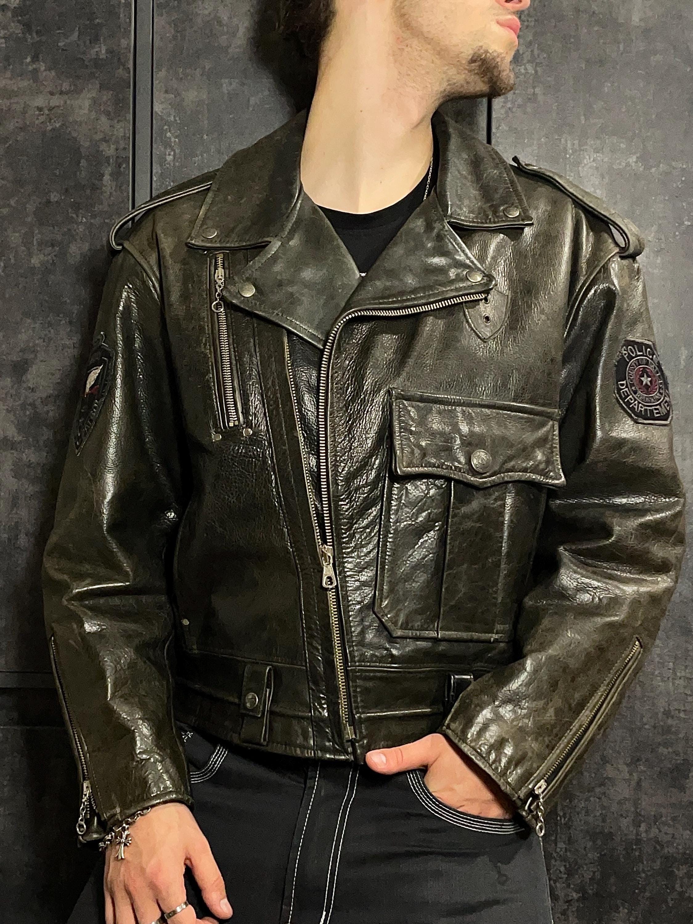 Polizei Leather Jacket - Etsy