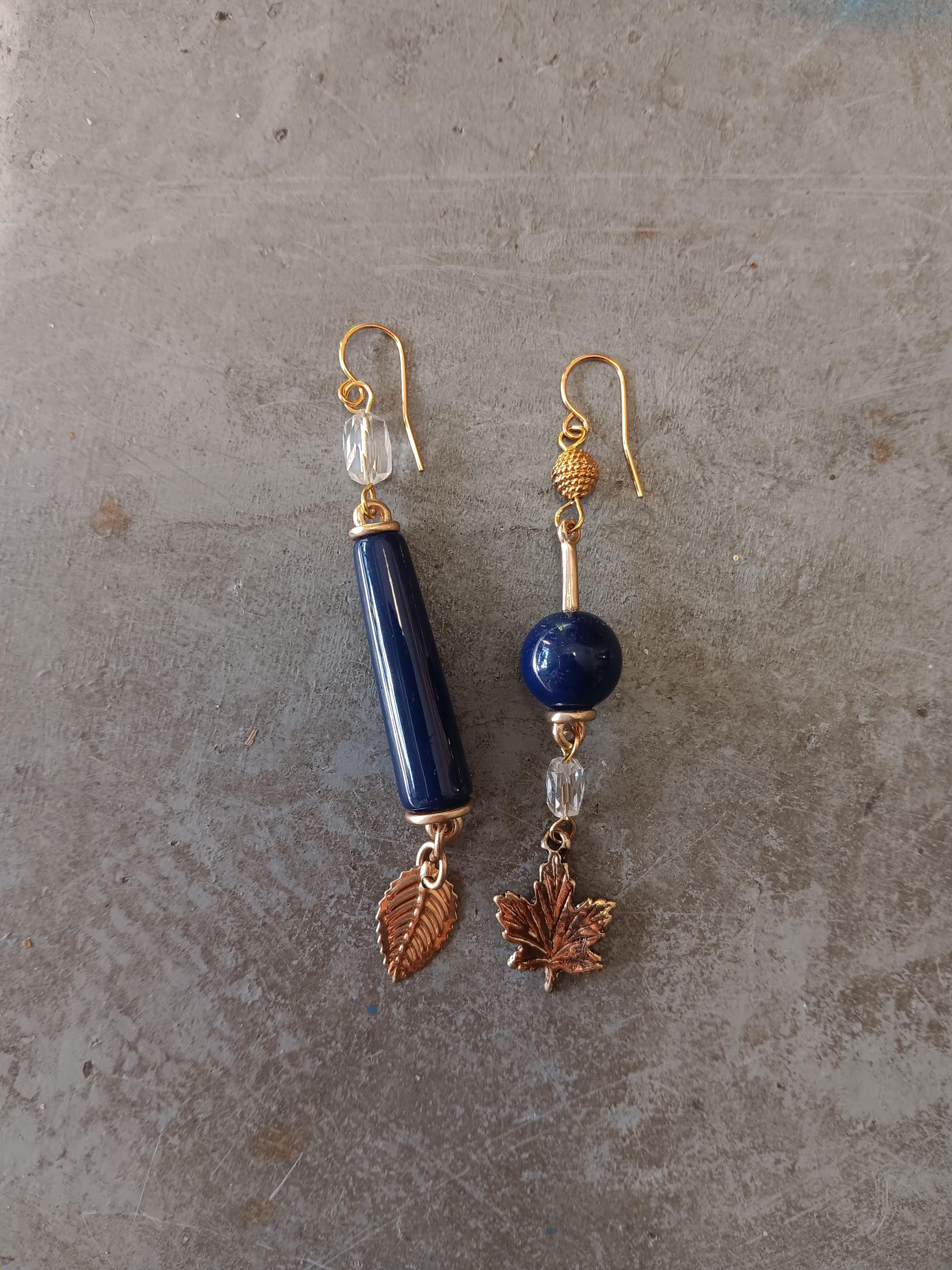 One of a Kind Earrings Upcycled Findings