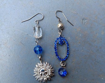 One of a Kind Earrings Upcycled Findings