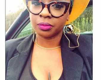 Large or mini sized Empowerment Fist Earrings