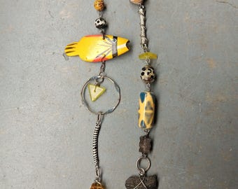 One of a Kind Earrings Real Crystals Upcycled Findings