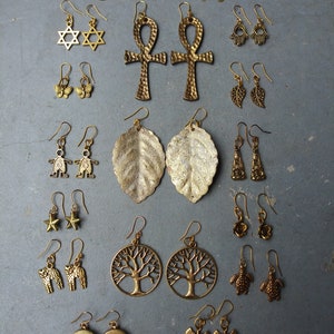 Gold Tone Earrings Pick by Number