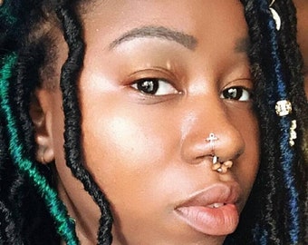 Ankh Nose Cuff NO Piercing Required Silver, Brass, or Copper (NOT for pierced nose)