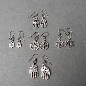 Jewish Symbol Earrings Pick by Number