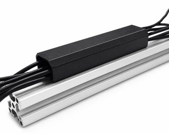 Aluminium kabelgoot voor cockpitkabels - accessoires voor flight/sim rigs - kabelgoot voor kabelbeheer - kabelgoot
