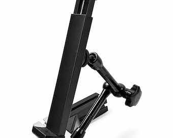 Verstelbare tablethouder met 1/4" scharnierende arm en voet voor geprofileerde aluminium cockpit - tabletbevestiging