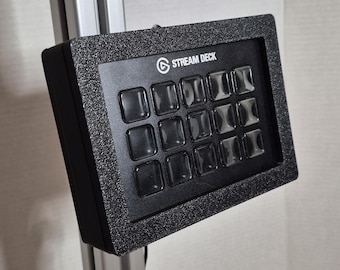 Behuizing voor Elgato Stream Deck MK1, gebruikt op een geprofileerde aluminium cockpit - virtuele knoppenbox - simrace-accessoires