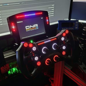 Vocore 6.8" screen & 30 LEDs (5-20-5 aspect ratio) compatible with SIM hub / SIM racing DDU / SIM racing dashboard / Touchscreen / SIM display