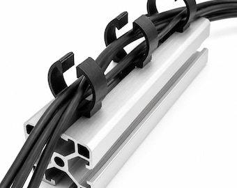 Kabelclip voor cockpitkabelbeheer van aluminium profiel - kabelklem - kabelbeheer - accessoires voor vluchtsimulator/sim rig