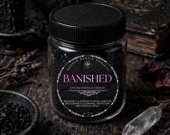 Energy Clearing Bath Soak: Black Salt, Herbs & Essential Oils