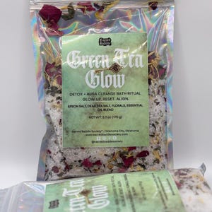 Grüner Tee Glow Badesalz: Kräuter-Arenatherapie-Ritual einweichen
