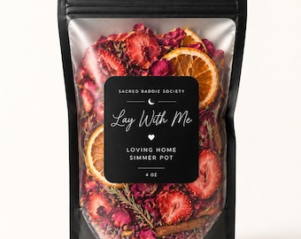 Liebevolles Zuhause Simmertopf | Rose, Erdbeere, Orange, Zimt Ritualmischung