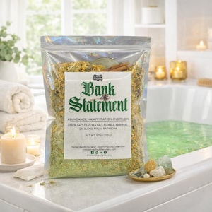 Wealth Manifestation-badzout: kruidenaromatherapie-ritueel weken