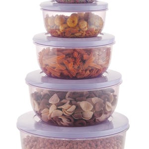 Airtight Plastic Round Containers – Durable, Leak-Proof Storage for Kitchen & More
