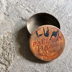Henry Paulson Chicago Vintage Tin, Vintage Round Metal Tin, Vintage Advertising Tins, Old Vintage Tins