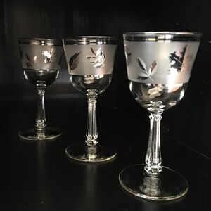 Libbey Glassware Silver Leaf Pattern