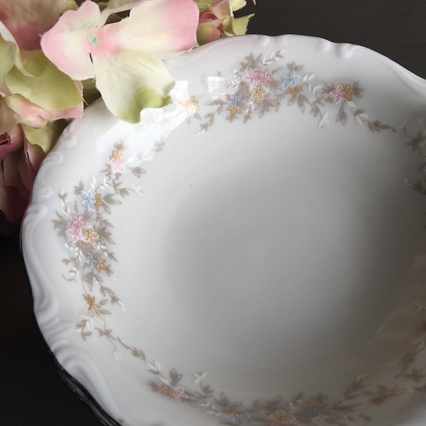 Vintage Dessert Bowls, Dessert Serving Bowls, Johann Haviland Floral Splendor