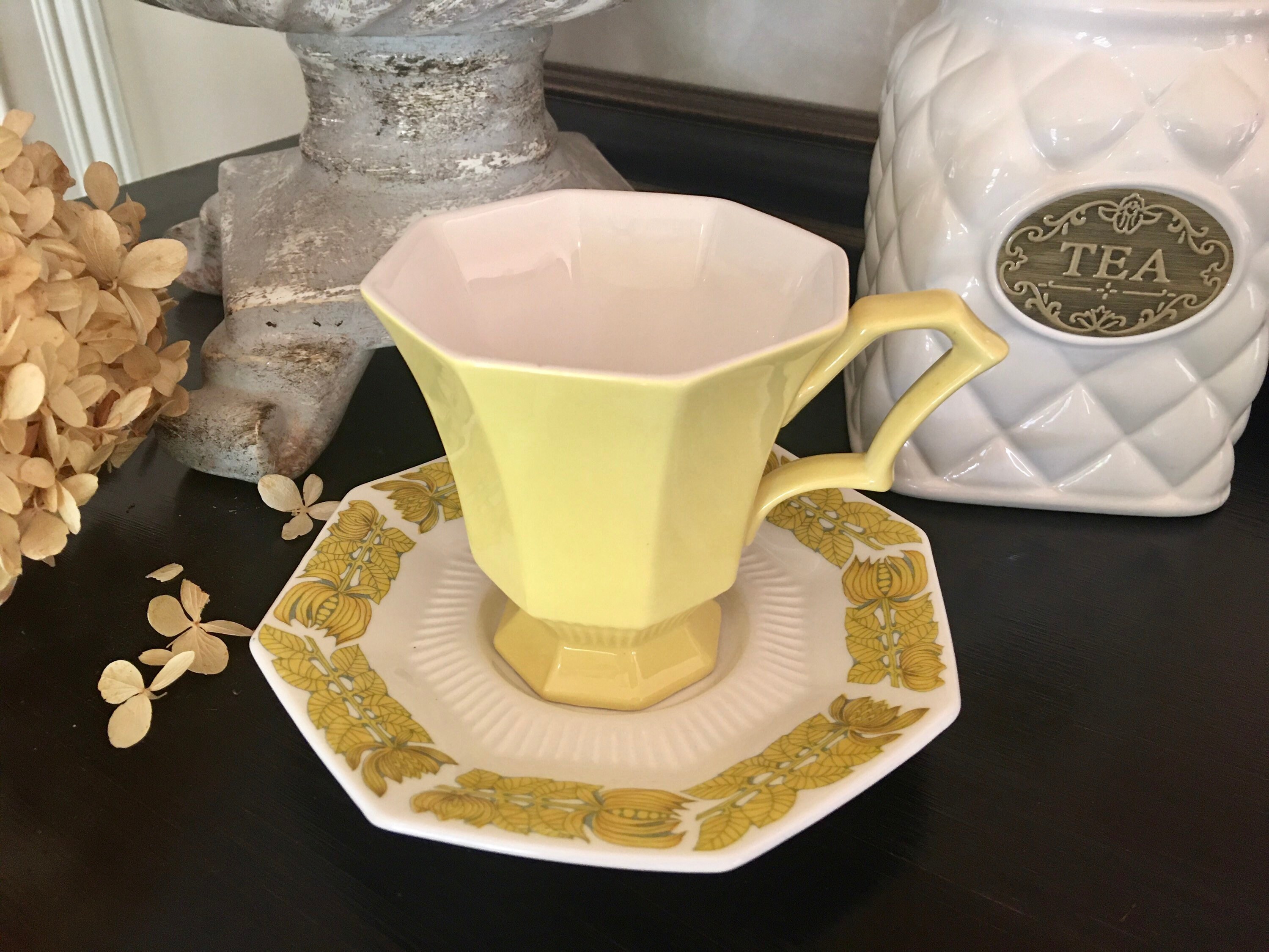 Yellow Teacup Independence Ironstone Interpace Yellow Yellow Etsy Norway