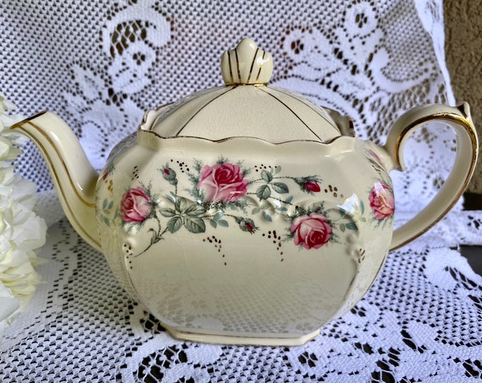 Rare Sadler Teapots Sadler Porcelain Teapot Gold Trim Sadler Etsy