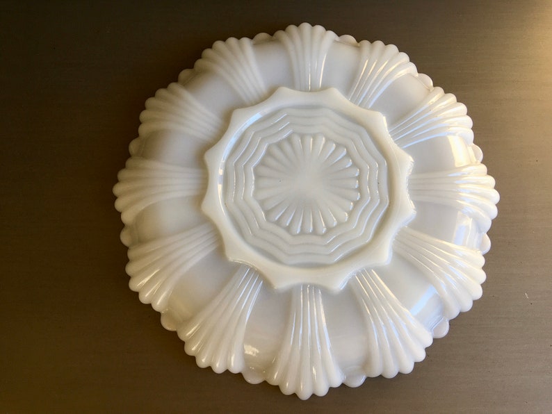 Milk Glass Relish Tray Milk Glass Relish Dish Anchor Hocking Etsy