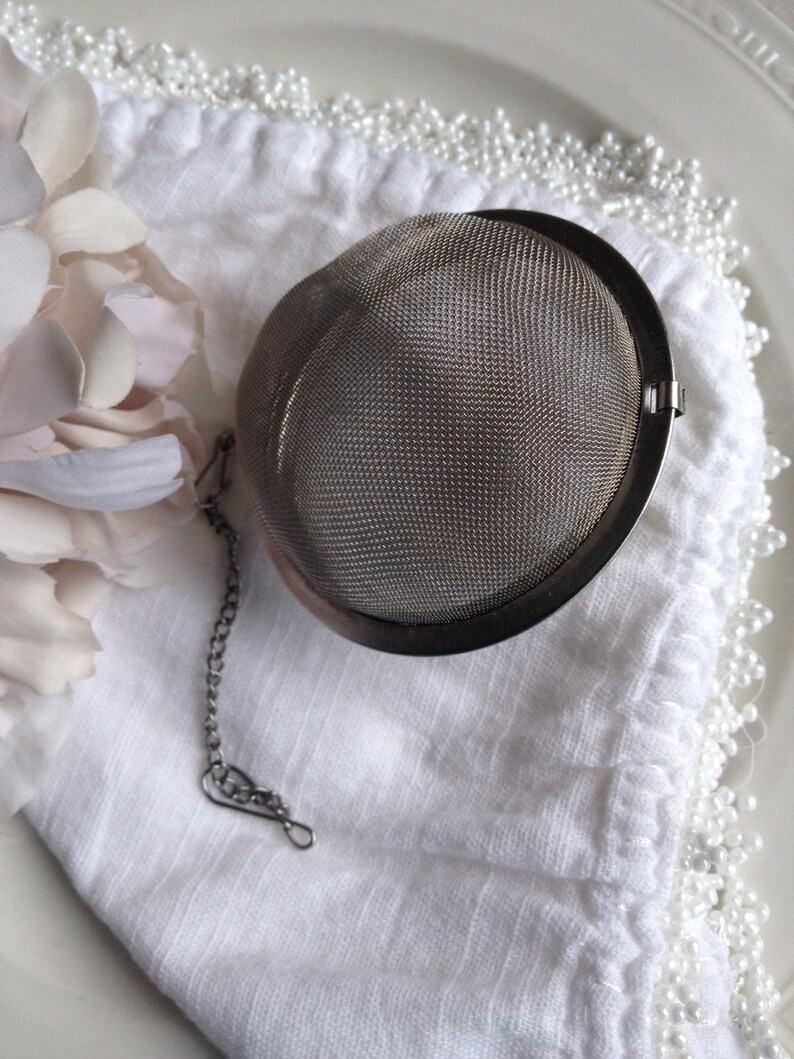 Vintage Mesh Tea Ball Infuser Metal Tea Strainer Ball Large Etsy