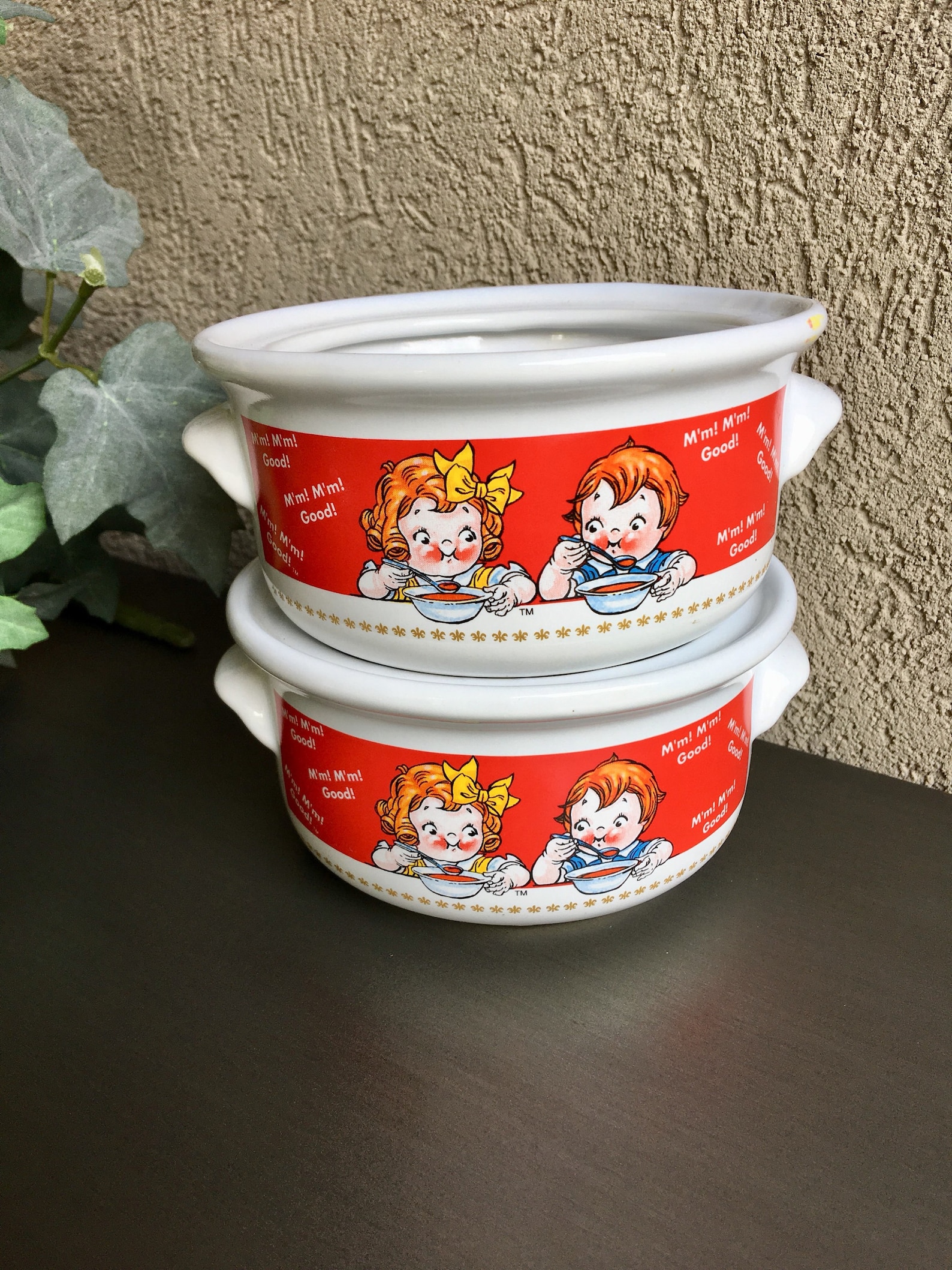 1998 Campbells Soup Bowl With Lid Vintage Campbell's Soup Etsy