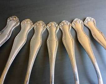 Silver Plated Dessert Spoons, Antique Silver Plate Spoons, Oneida Spoons, Antique Silver Teaspoons, Extra Plate Silver