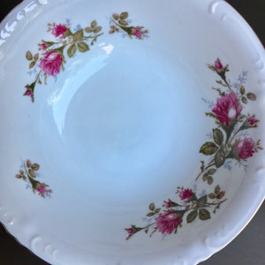 Moss Rose China Bowl, Moss Rose Dishes, Royal Rose Fine China Japan
