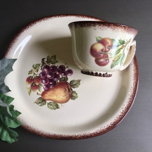 Tea Cup and Sandwich Plate, Luncheon Plate with Cup, Vintage Luncheon Plates With Tea Cups, Luncheon Plate and Cup Sets