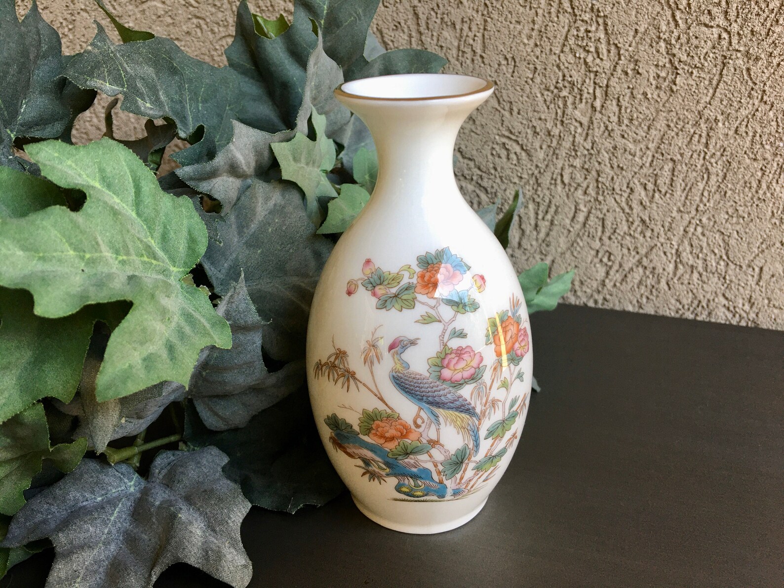 Wedgwood Kutani Crane Small Vase Kutani Crane Wedgewood Etsy