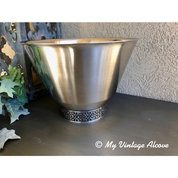 Stainless Steel Ice Bucket Vintage Etsy