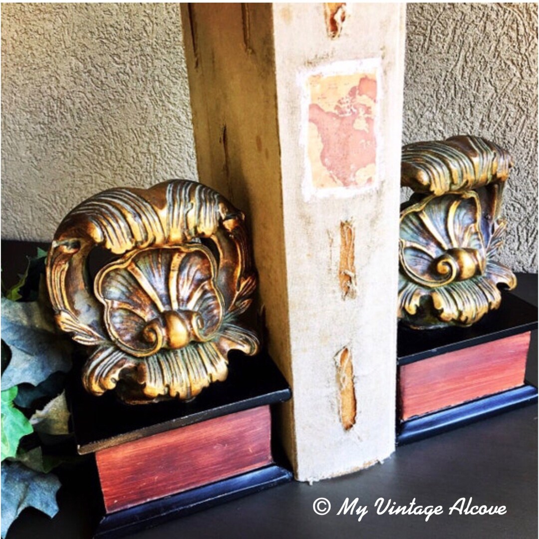 Heavy Decorative Bookends Decorative Book Ends Decorative Etsy
