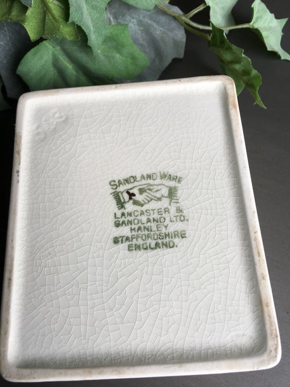 Floral Trinket Box, Vintage Trinket Box, Square Trinket Box View 4