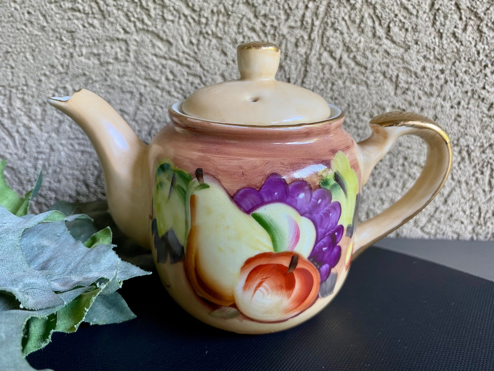 Individual Teapot Vintage Lefton China Hand Painted Teapot Etsy