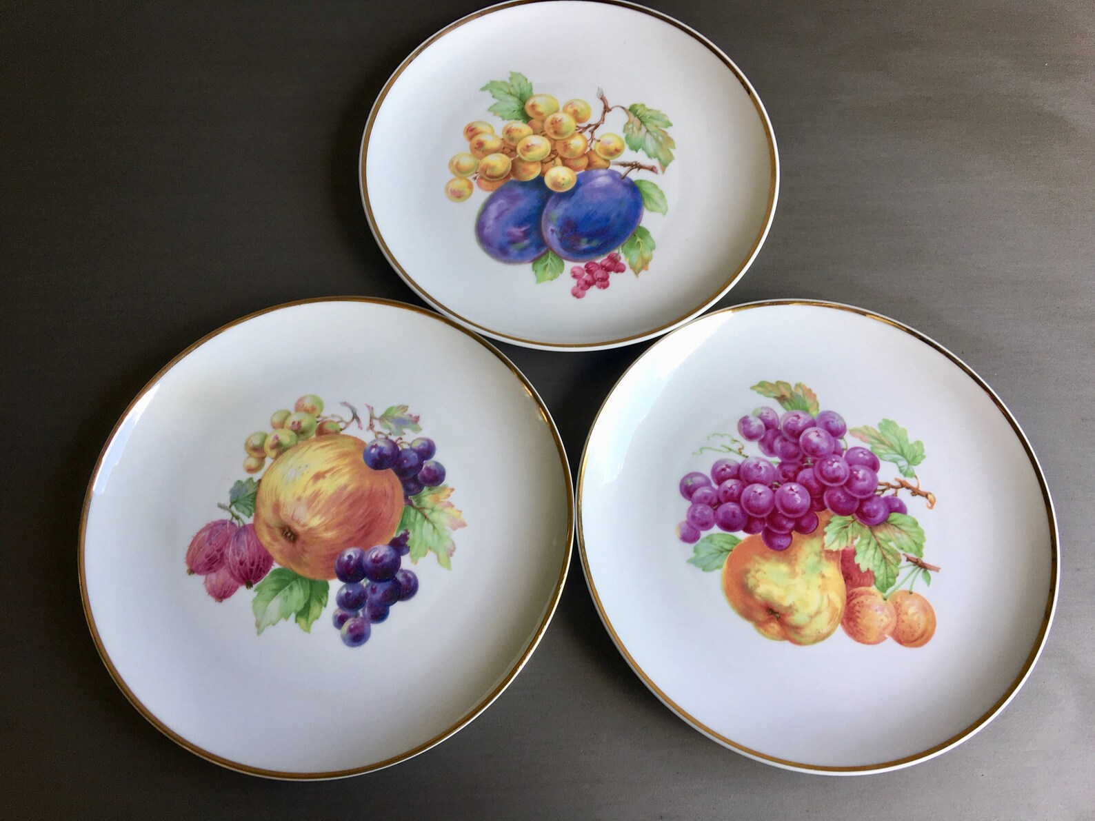 Fruit Design Plates Hutschenreuther Selb Fruit Plates Etsy