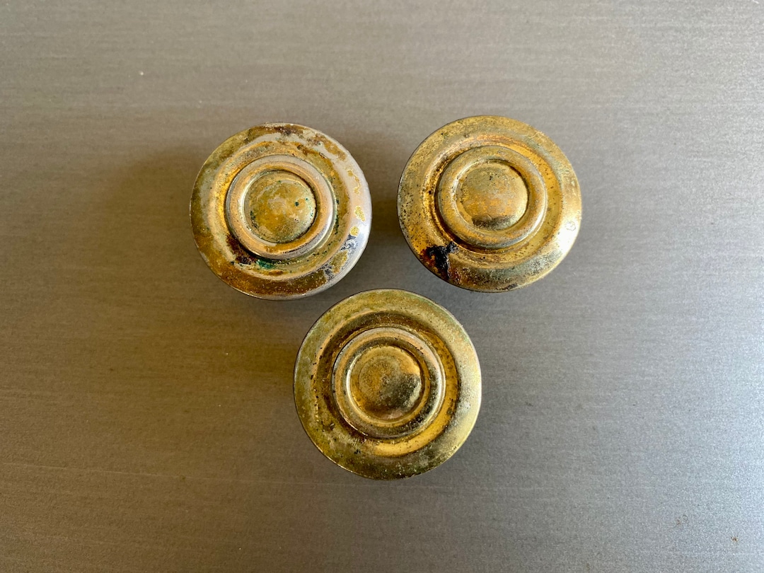 Old Brass Drawer Pulls, Vintage Brass Drawer Pulls, Vintage Brass