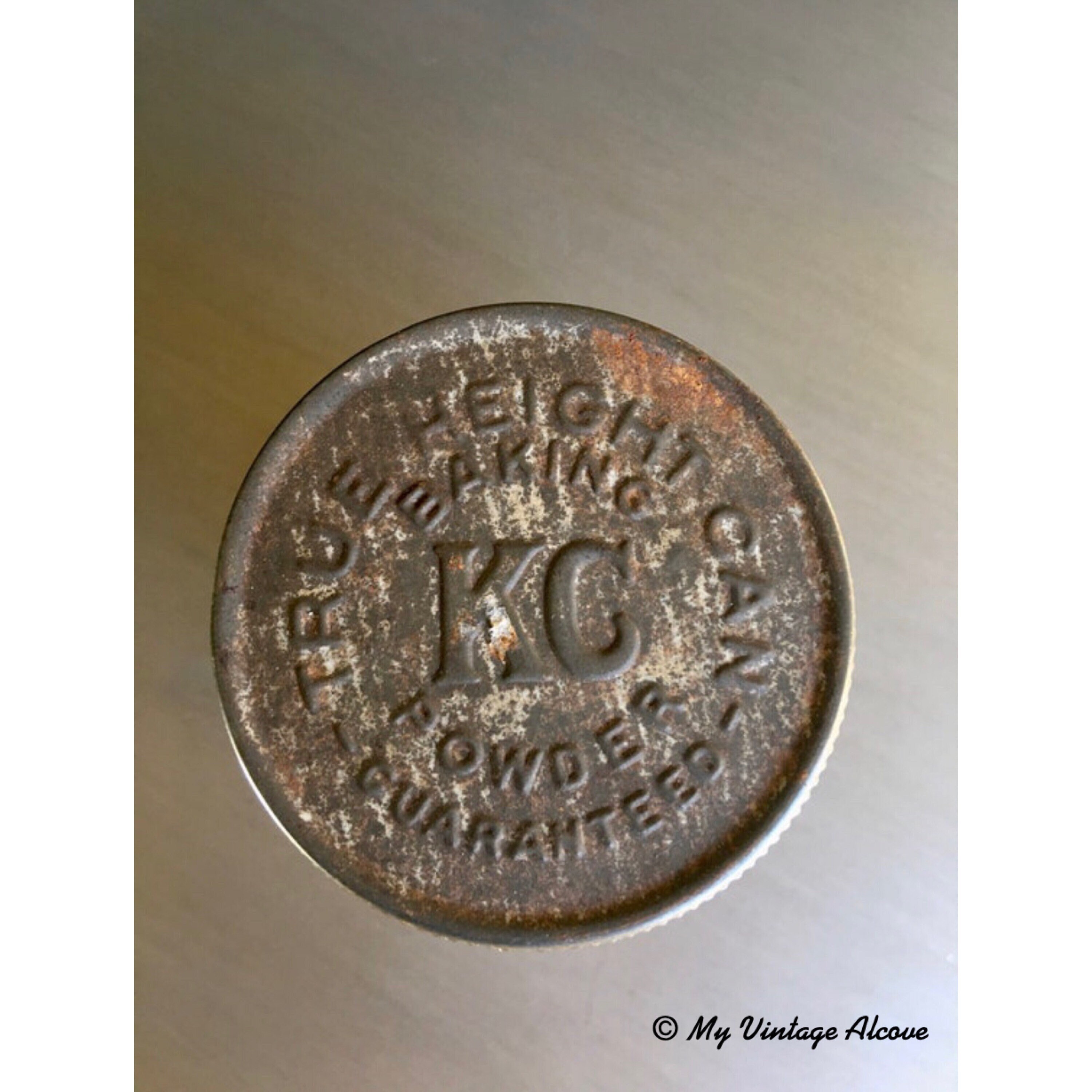 Old KC Baking Powder Can, KC Baking Powder Tin, Vintage Baking Powder ...