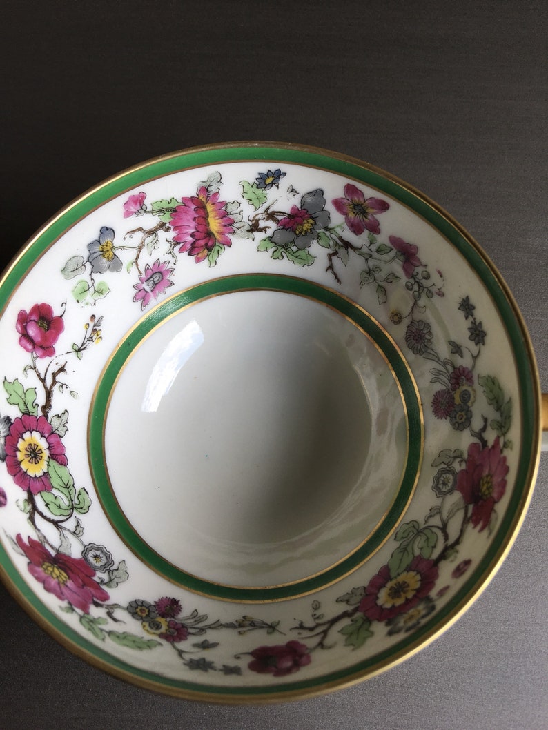 Antique Snack Plate and Cup Set Etsy UK