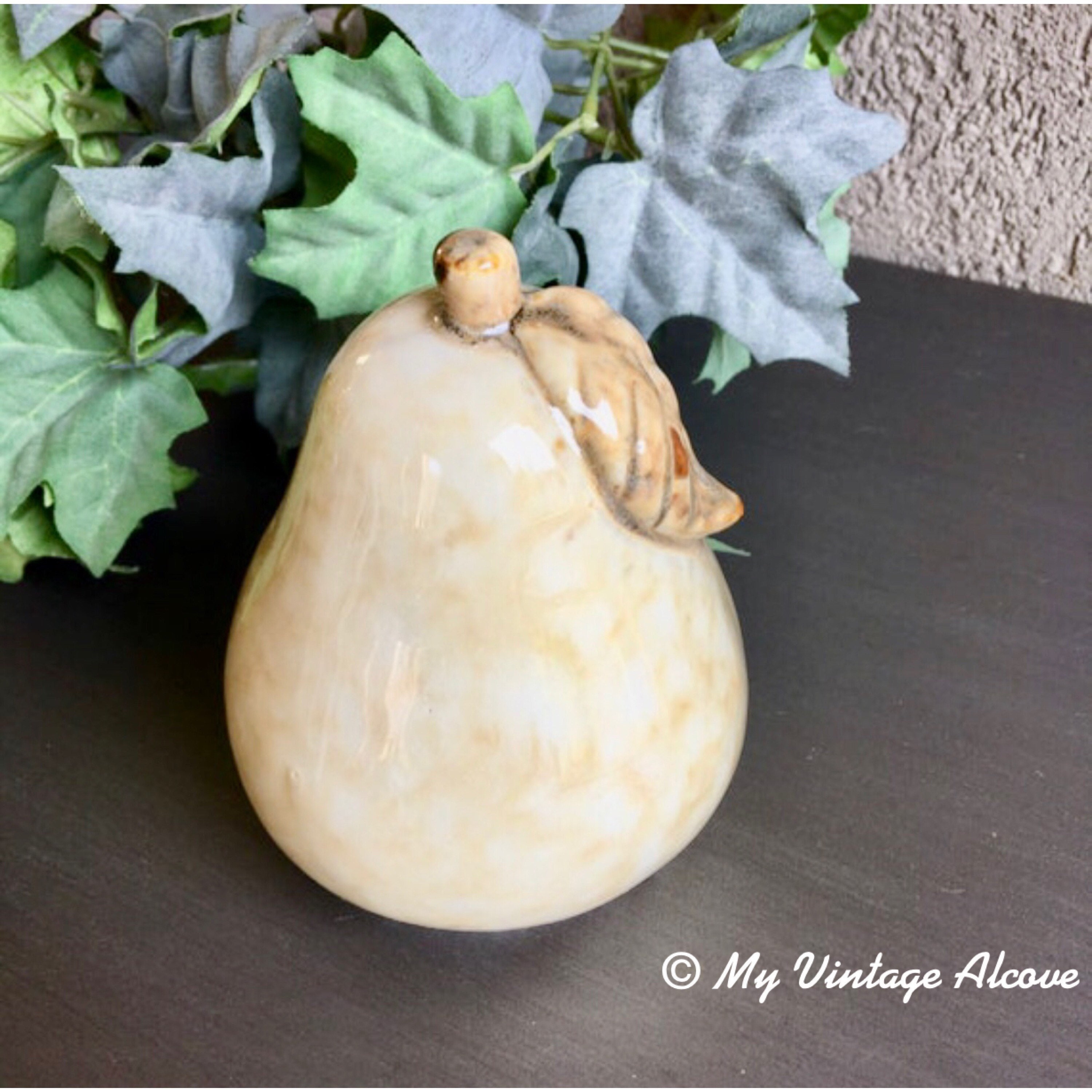 洋ナシ、陶器の装飾デザイン キッチン用陶器製洋ナシ装飾 - Etsy 日本