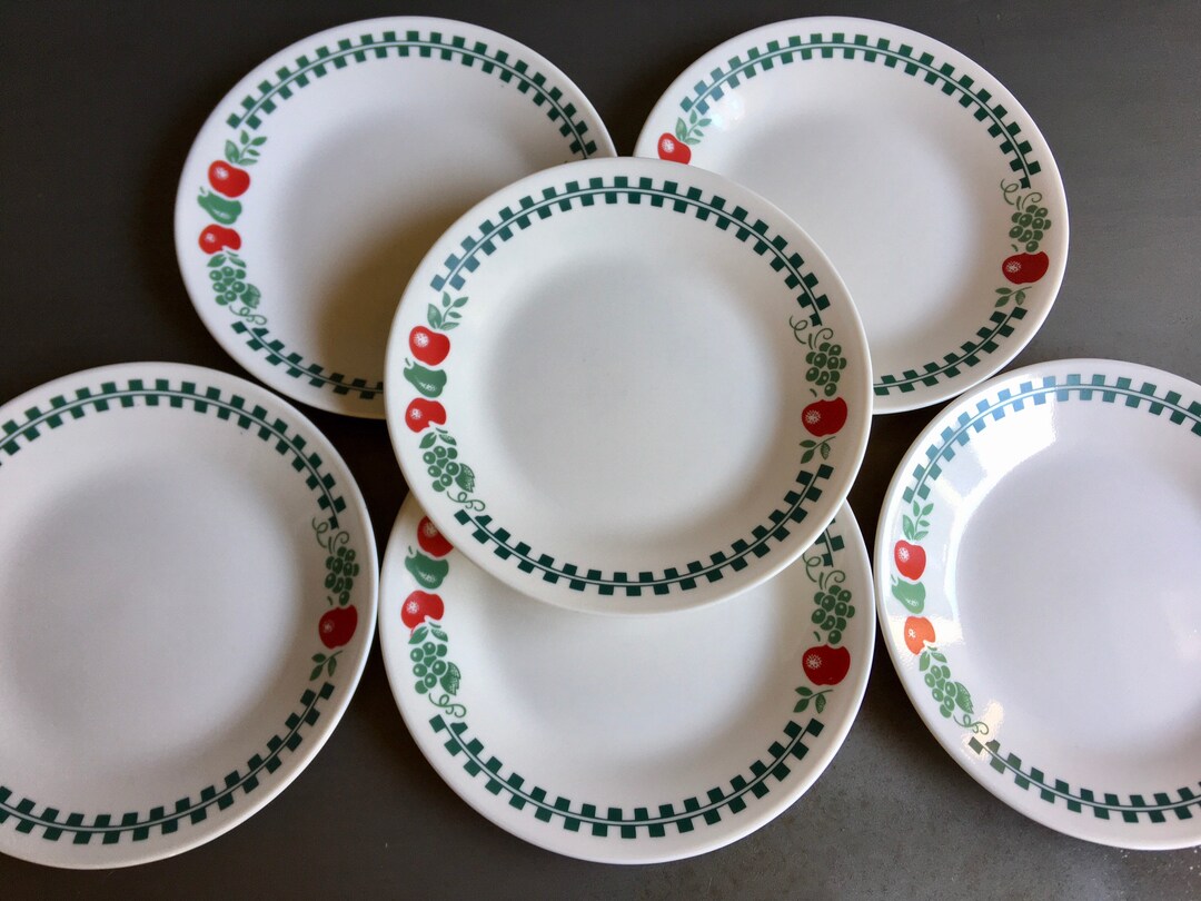 Corelle Bread Plates Corelle Farm Fresh Corelle Fruit Plates Etsy
