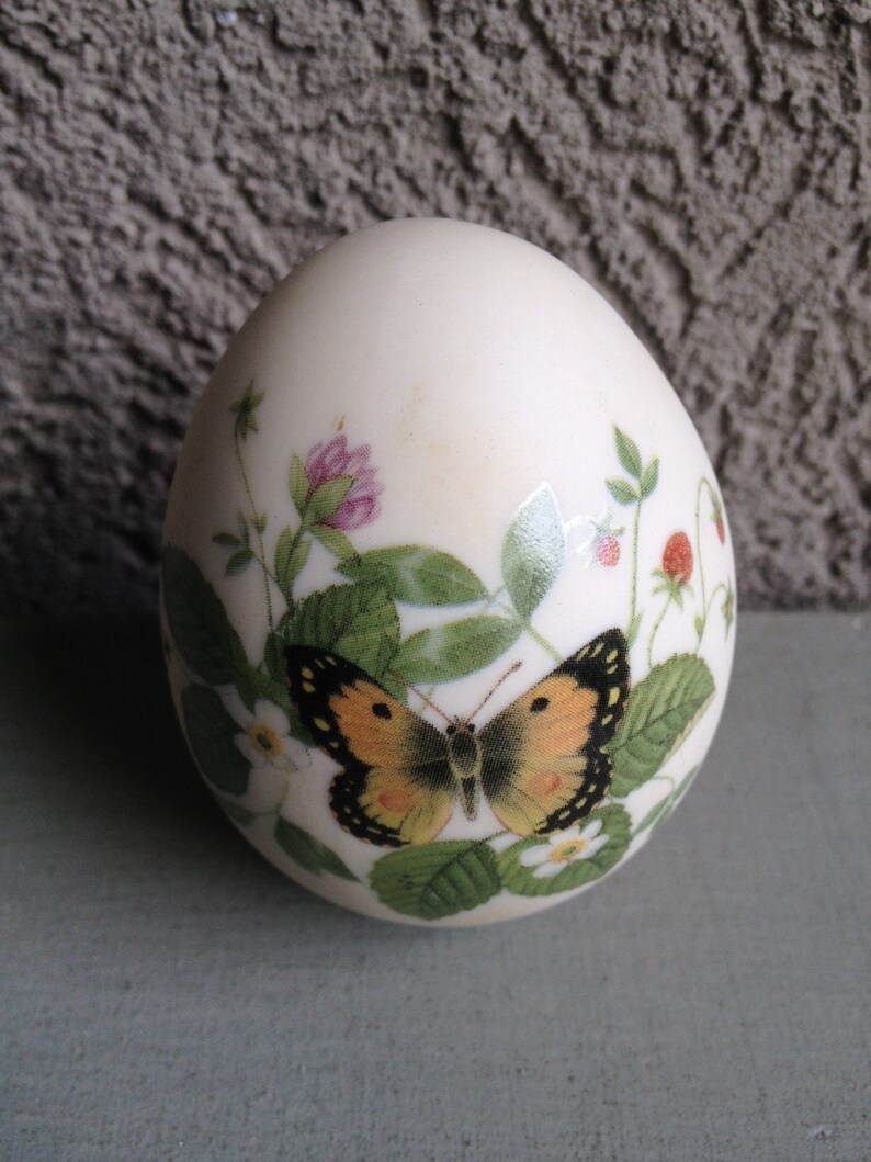 Decorative Ceramic Eggs Vintage Porcelain Egg Vintage Etsy