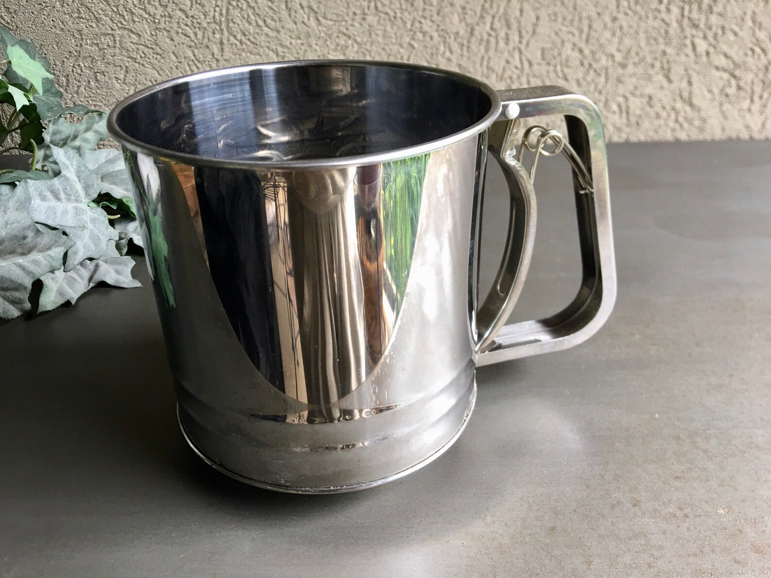 Vintage Handheld Flour Sifter Old Fashioned Sifter Triple Etsy