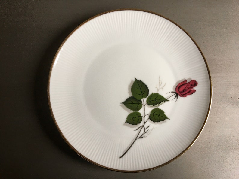 Winterling Bavaria Red Rose Plates Winterling Marktleuthen Etsy