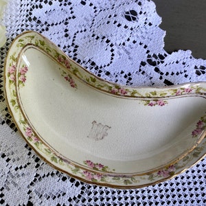 Antique Bone Dish, Dresden China Plate, Antique Dresden Dishes, Dresden Dish
