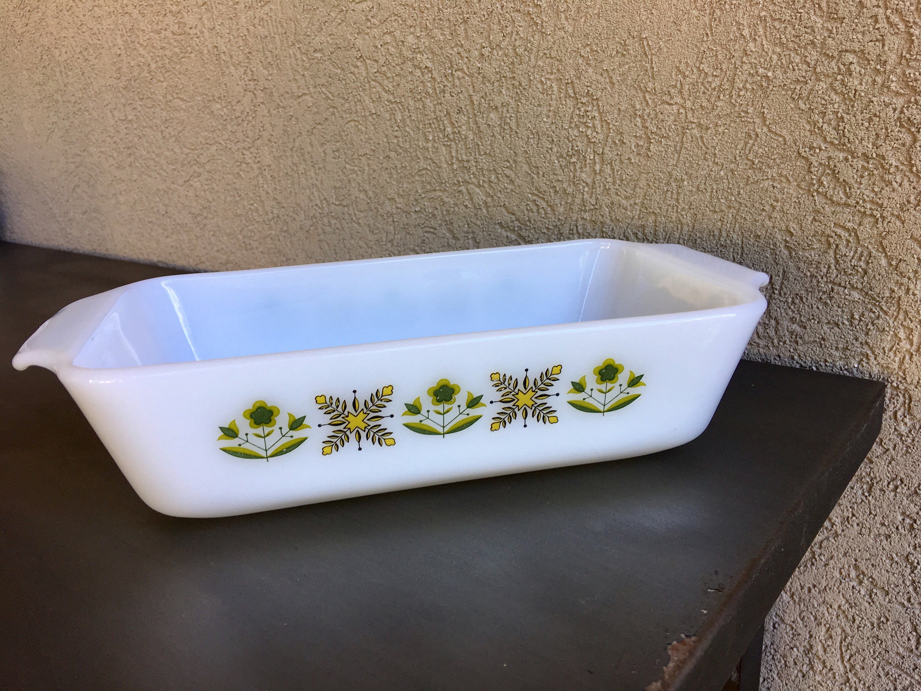 Vintage Fire King Loaf Pan Fire King Glass Loaf Pan Fire Etsy