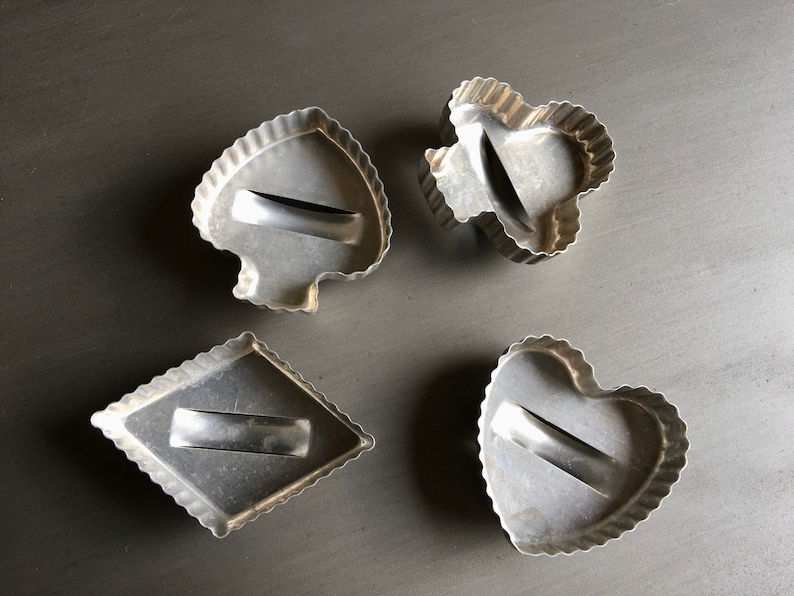 Vintage Aluminum Cookie Cutters Vintage Cookie Cutters Etsy