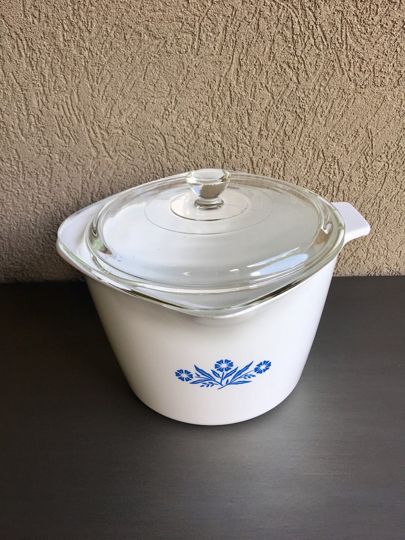 2 Qt. Saucemaker Cornflower Blue Corning Ware Pyrex Lid Etsy